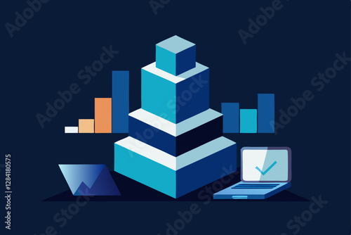 abstract city background vector