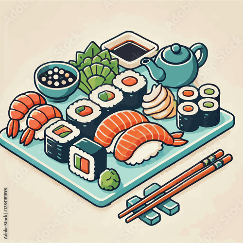 seafood, sushi, gourmet, fresh, delicious, rice, food, traditional, fish, japanese, cuisine, sashimi, maki, asian, tasty, culinary, healthy, salmon, roll, lunch, japan, seaweed, restaurant, dinner, as