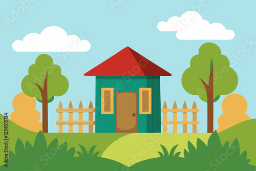 landscape with house