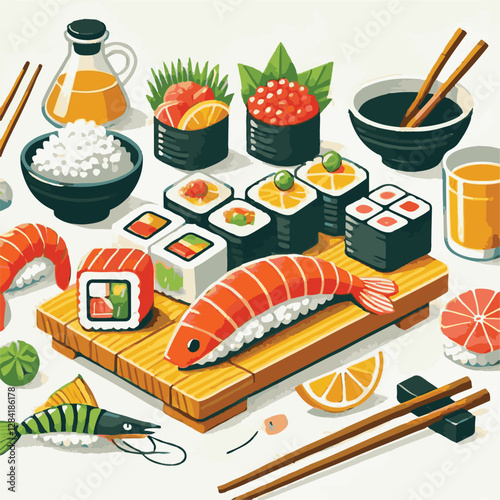 seafood, sushi, gourmet, fresh, delicious, rice, food, traditional, fish, japanese, cuisine, sashimi, maki, asian, tasty, culinary, healthy, salmon, roll, lunch, japan, seaweed, restaurant, dinner, as