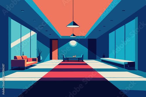 corridor in a modern building