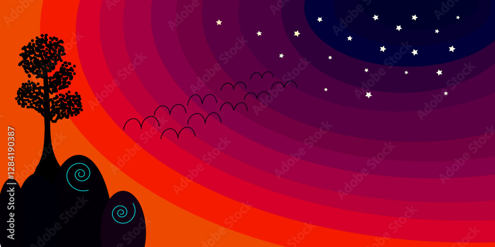 Obraz premium Magical sunset