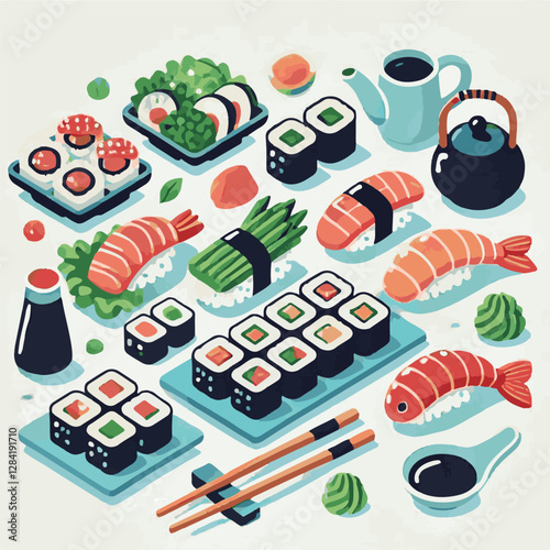 seafood, sushi, gourmet, fresh, delicious, rice, food, traditional, fish, japanese, cuisine, sashimi, maki, asian, tasty, culinary, healthy, salmon, roll, lunch, japan, seaweed, restaurant, dinner, as