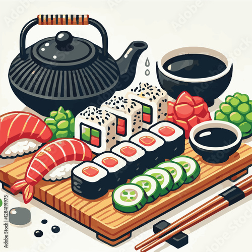 seafood, sushi, gourmet, fresh, delicious, rice, food, traditional, fish, japanese, cuisine, sashimi, maki, asian, tasty, culinary, healthy, salmon, roll, lunch, japan, seaweed, restaurant, dinner, as