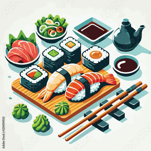 seafood, sushi, gourmet, fresh, delicious, rice, food, traditional, fish, japanese, cuisine, sashimi, maki, asian, tasty, culinary, healthy, salmon, roll, lunch, japan, seaweed, restaurant, dinner, as