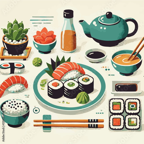seafood, sushi, gourmet, fresh, delicious, rice, food, traditional, fish, japanese, cuisine, sashimi, maki, asian, tasty, culinary, healthy, salmon, roll, lunch, japan, seaweed, restaurant, dinner, as