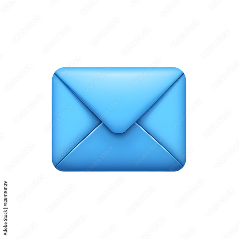 Blue Envelope Icon Email Message Communication Digital Post Online Correspondence Blue Envelope Icon Email Message Communication Digital Post Online Correspondence