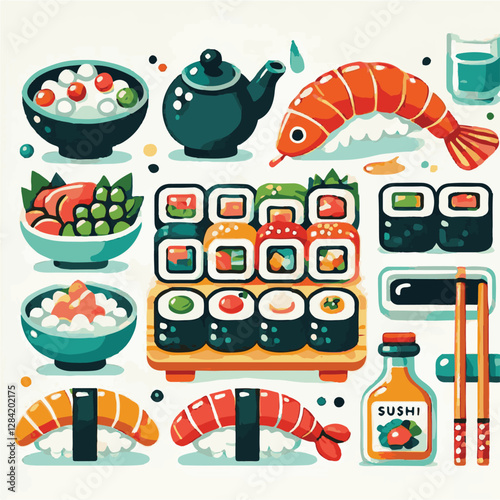 seafood, sushi, gourmet, fresh, delicious, rice, food, traditional, fish, japanese, cuisine, sashimi, maki, asian, tasty, culinary, healthy, salmon, roll, lunch, japan, seaweed, restaurant, dinner, as