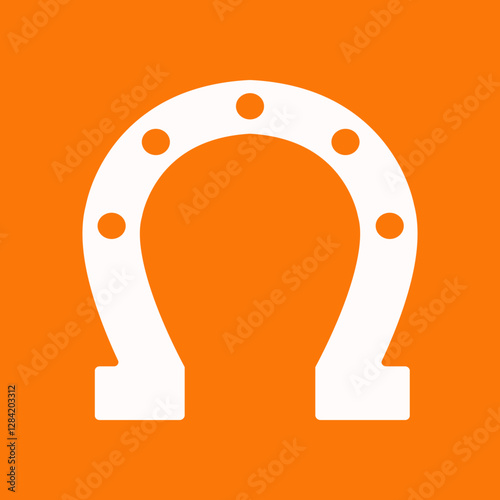 Horseshoe trendy artwork magnificent abstract vector illustration colorful useable design