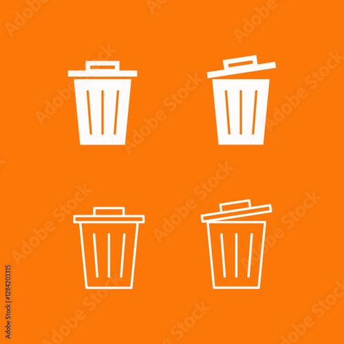 Garbage trendy artwork magnificent abstract vector illustration colorful useable design