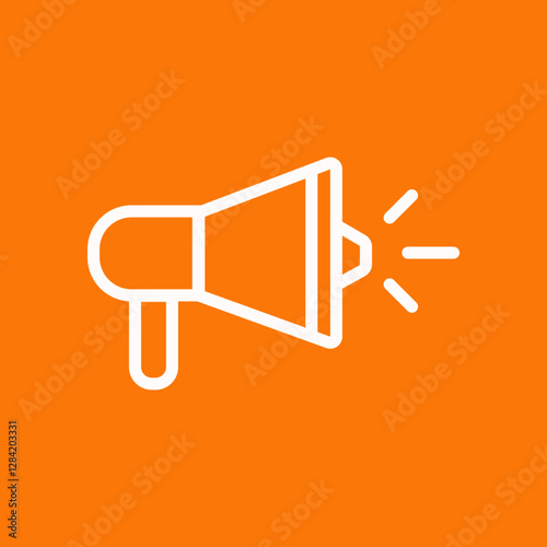 Megaphone trendy artwork magnificent abstract vector illustration colorful useable design
