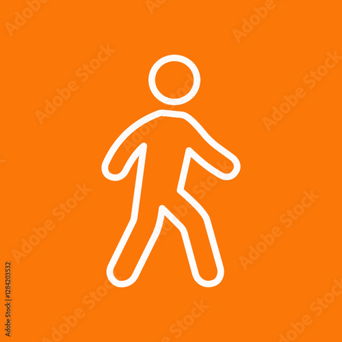 Walking trendy artwork magnificent abstract vector illustration colorful useable design