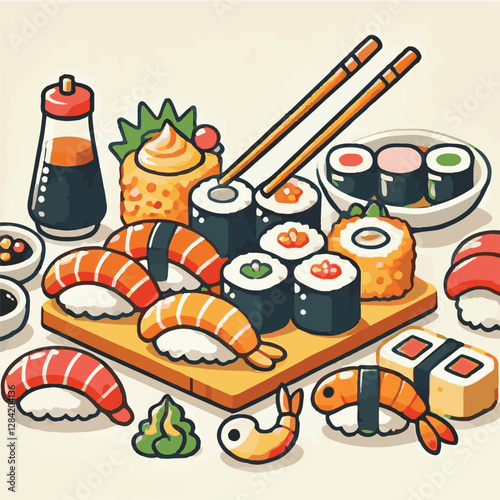seafood, sushi, gourmet, fresh, delicious, rice, food, traditional, fish, japanese, cuisine, sashimi, maki, asian, tasty, culinary, healthy, salmon, roll, lunch, japan, seaweed, restaurant, dinner, as