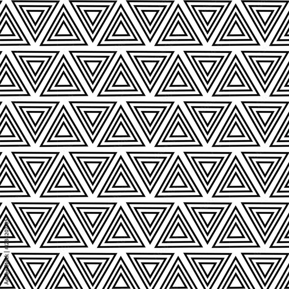 Seamless Monochrome Triangle Pattern Seamless Monochrome Triangle Pattern