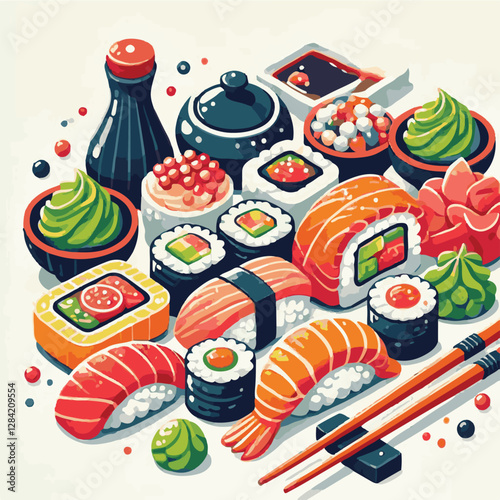 seafood, sushi, gourmet, fresh, delicious, rice, food, traditional, fish, japanese, cuisine, sashimi, maki, asian, tasty, culinary, healthy, salmon, roll, lunch, japan, seaweed, restaurant, dinner, as