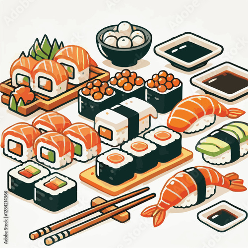 seafood, sushi, gourmet, fresh, delicious, rice, food, traditional, fish, japanese, cuisine, sashimi, maki, asian, tasty, culinary, healthy, salmon, roll, lunch, japan, seaweed, restaurant, dinner, as