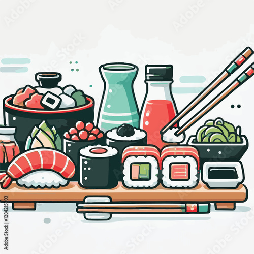 seafood, sushi, gourmet, fresh, delicious, rice, food, traditional, fish, japanese, cuisine, sashimi, maki, asian, tasty, culinary, healthy, salmon, roll, lunch, japan, seaweed, restaurant, dinner, as