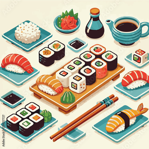 seafood, sushi, gourmet, fresh, delicious, rice, food, traditional, fish, japanese, cuisine, sashimi, maki, asian, tasty, culinary, healthy, salmon, roll, lunch, japan, seaweed, restaurant, dinner, as