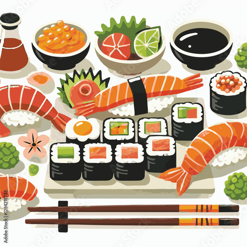 seafood, sushi, gourmet, fresh, delicious, rice, food, traditional, fish, japanese, cuisine, sashimi, maki, asian, tasty, culinary, healthy, salmon, roll, lunch, japan, seaweed, restaurant, dinner, as