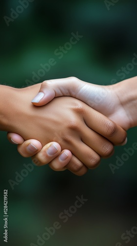 Hands Shaking in Agreement, Symbolizing Unity and Trust Between Two Individua...