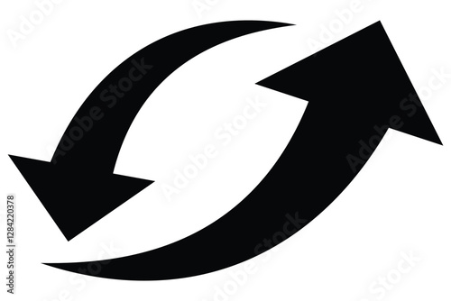 Set of long black curve arrow icon vector . black curve arrow icon set. long arrow icon set. curve arrow vector illustration. Curved or arch arrow icon isolated eps 10