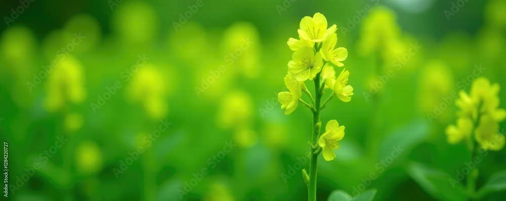 Tall Lime Green flowers with prominent Nicotiana stems, nature, foliage, nicotiana