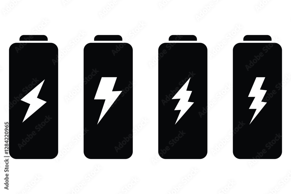 Battery charge flat icons. Battery charging, charge indicator. Vector battery power icon powerfully charged. battery icon set eps 888. Battery charge flat icons. Battery charging, charge indicator. Vector battery power icon powerfully charged. battery icon set eps 888.