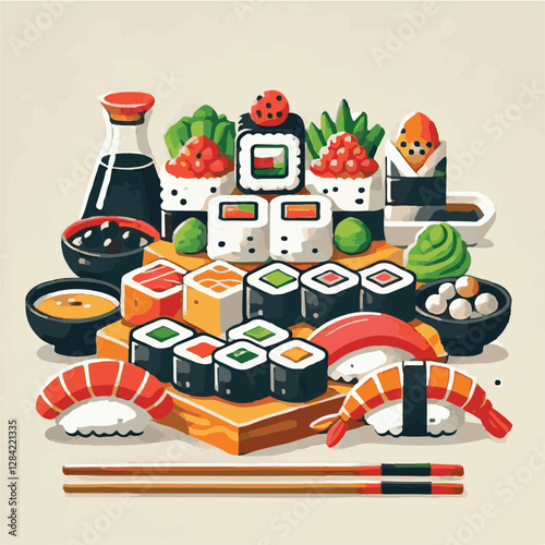 seafood, sushi, gourmet, fresh, delicious, rice, food, traditional, fish, japanese, cuisine, sashimi, maki, asian, tasty, culinary, healthy, salmon, roll, lunch, japan, seaweed, restaurant, dinner, as