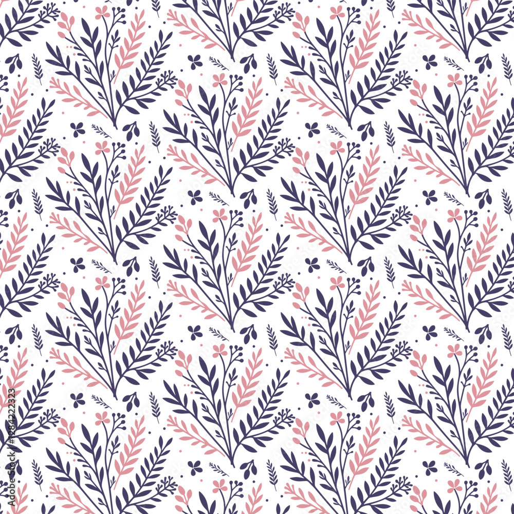 floral pattern with intricate botanical elements and seamless garden inspired leaf motifs for stylish applications
floral pattern with intricate botanical elements and seamless garden inspired leaf motifs for stylish applications