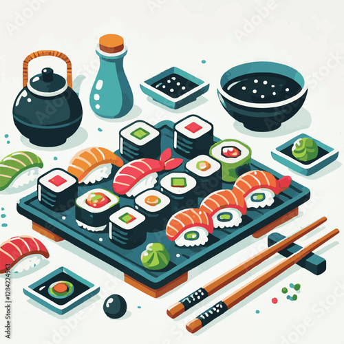 seafood, sushi, gourmet, fresh, delicious, rice, food, traditional, fish, japanese, cuisine, sashimi, maki, asian, tasty, culinary, healthy, salmon, roll, lunch, japan, seaweed, restaurant, dinner, as