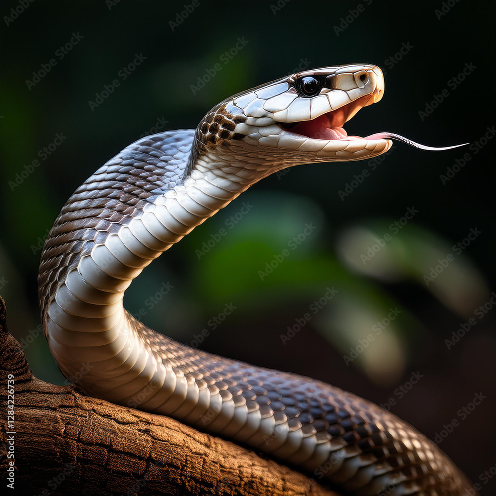 Fototapeta premium Macro fotografia. Cobra