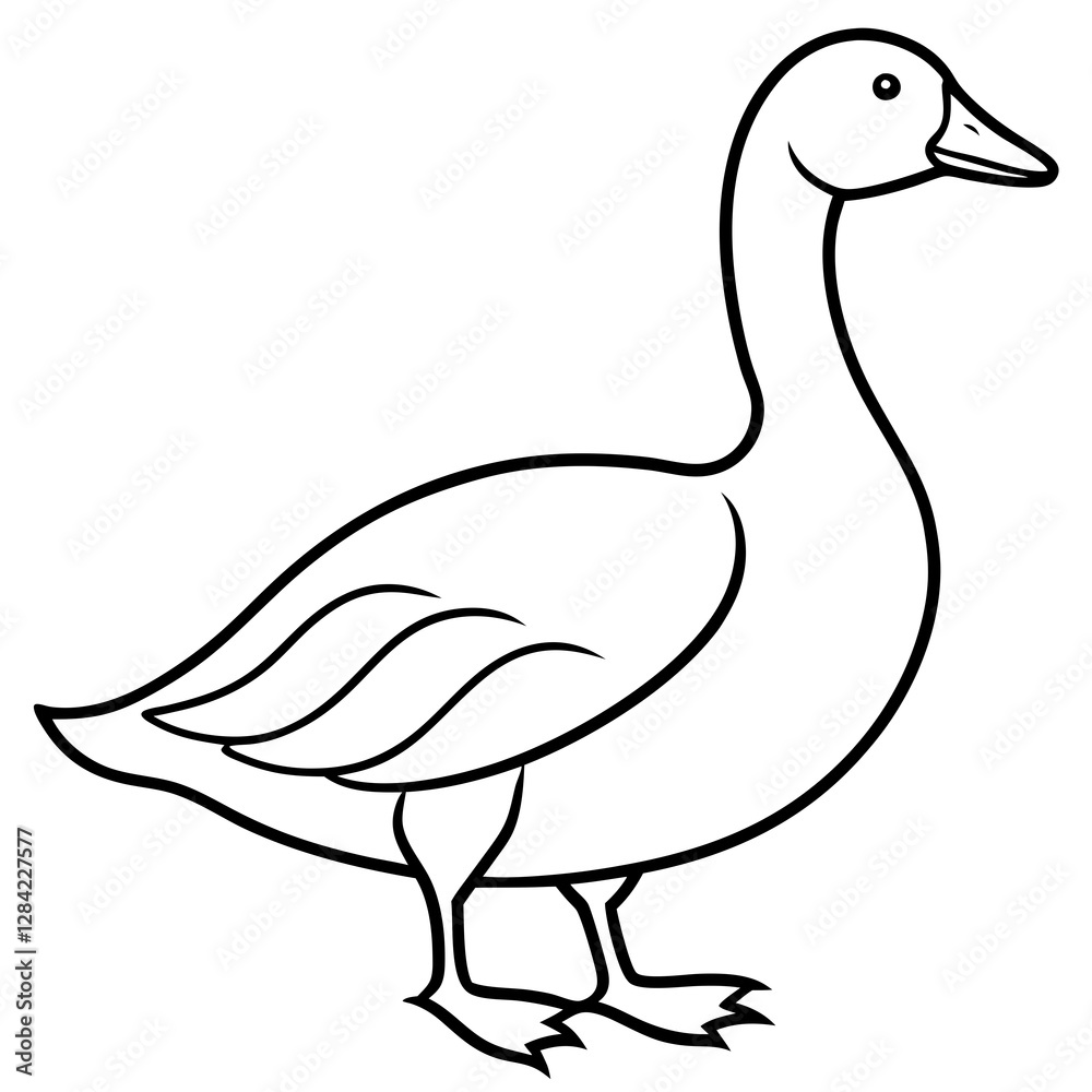 Modern Goose Silhouette Modern Goose Silhouette