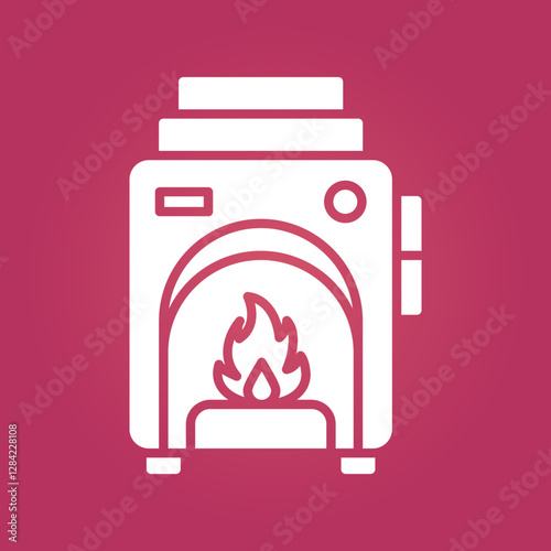 Furnace trendy artwork beautiful abstract vector illustration colorful valuable design