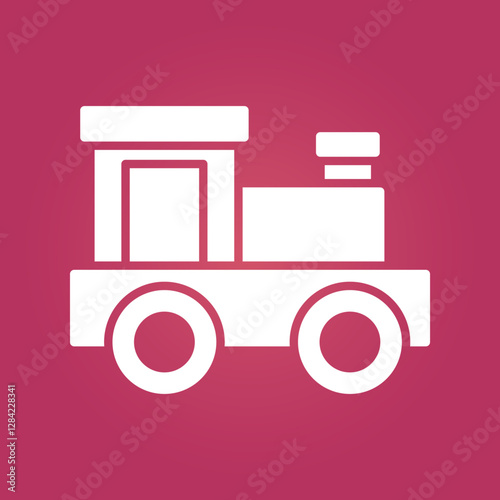 Toy Train trendy artwork beautiful abstract vector illustration colorful valuable design