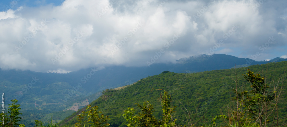 Fototapeta premium mountain landscape with clouds