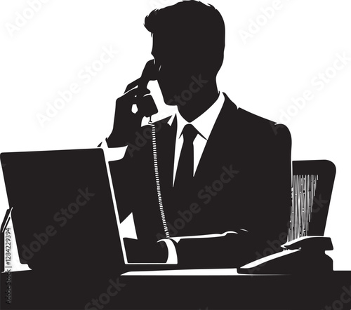 Caller Vector Illustration