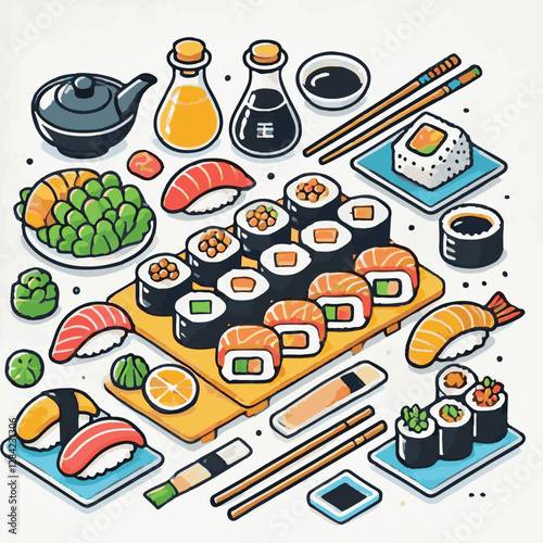 seafood, sushi, gourmet, fresh, delicious, rice, food, traditional, fish, japanese, cuisine, sashimi, maki, asian, tasty, culinary, healthy, salmon, roll, lunch, japan, seaweed, restaurant, dinner, as