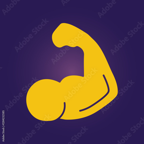Muscle trendy artwork lovely abstract vector illustration colorful valuable design