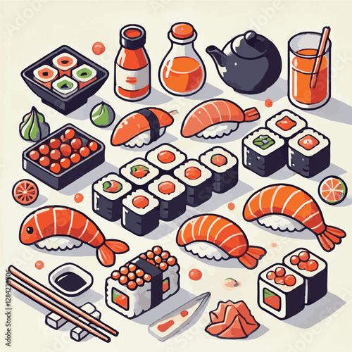 seafood, sushi, gourmet, fresh, delicious, rice, food, traditional, fish, japanese, cuisine, sashimi, maki, asian, tasty, culinary, healthy, salmon, roll, lunch, japan, seaweed, restaurant, dinner, as
