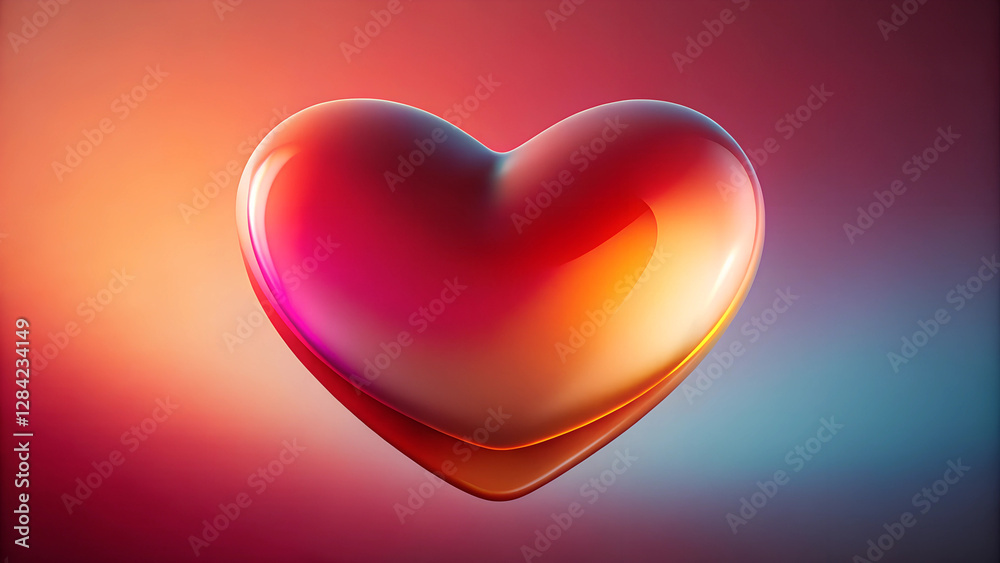 heart shapes background with gentle gradients of red, orange, and pink, evoking love and affection, tender and heartwarming heart shapes background with gentle gradients of red, orange, and pink, evoking love and affection, tender and heartwarming