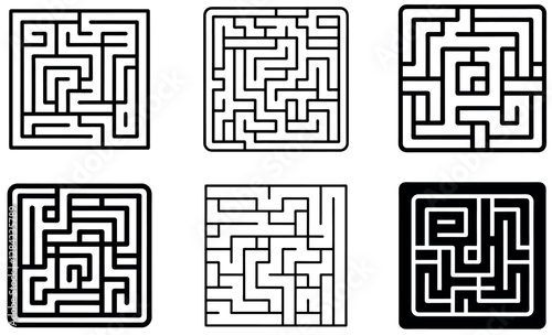 Challenging Square Mazes for Puzzles and Games
