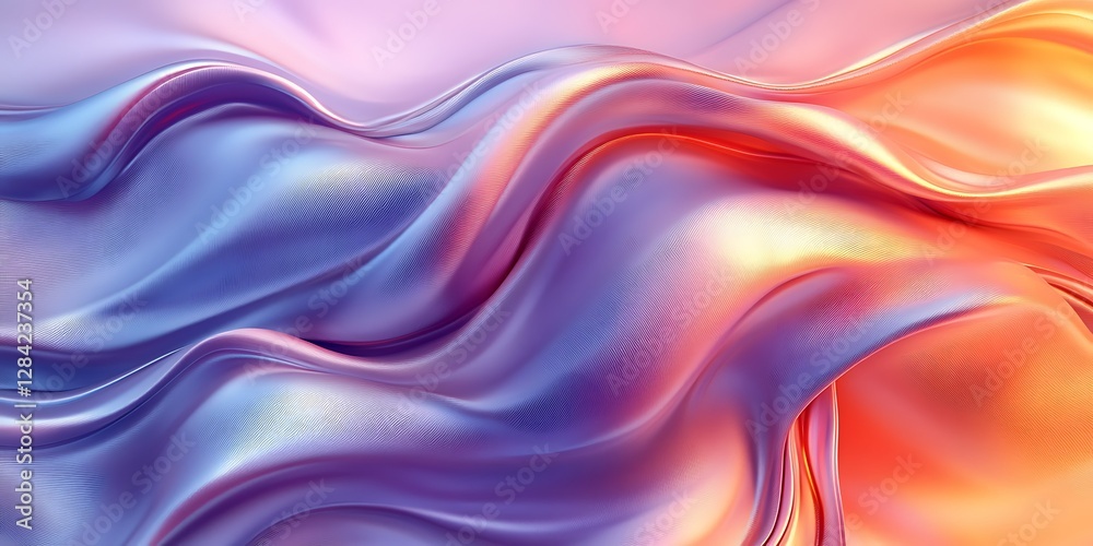 Obraz premium Abstract Flowing Fabric (3)