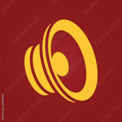 Audio trendy artwork cute abstract vector illustration colorful valuable design