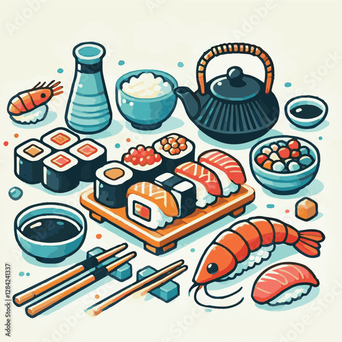 seafood, sushi, gourmet, fresh, delicious, rice, food, traditional, fish, japanese, cuisine, sashimi, maki, asian, tasty, culinary, healthy, salmon, roll, lunch, japan, seaweed, restaurant, dinner, as