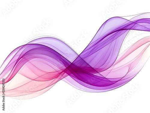 Abstract purple pink waves flow