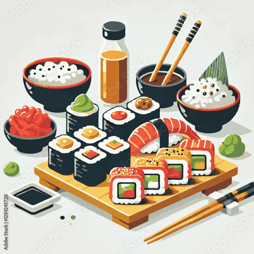 seafood, sushi, gourmet, fresh, delicious, rice, food, traditional, fish, japanese, cuisine, sashimi, maki, asian, tasty, culinary, healthy, salmon, roll, lunch, japan, seaweed, restaurant, dinner, as
