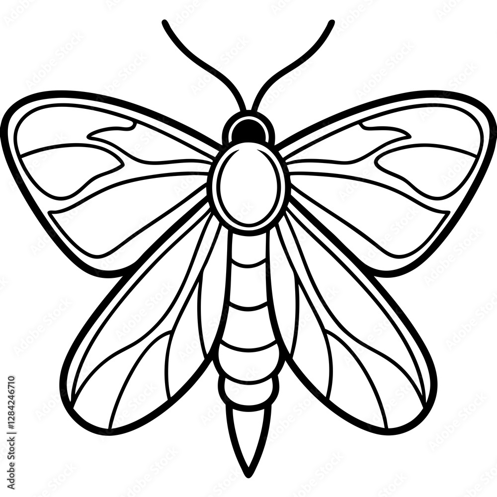 Obraz premium Mystic Moth Linework