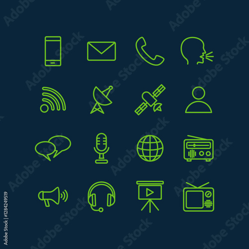 Communication trendy artwork handsome abstract vector illustration colorful valuable design