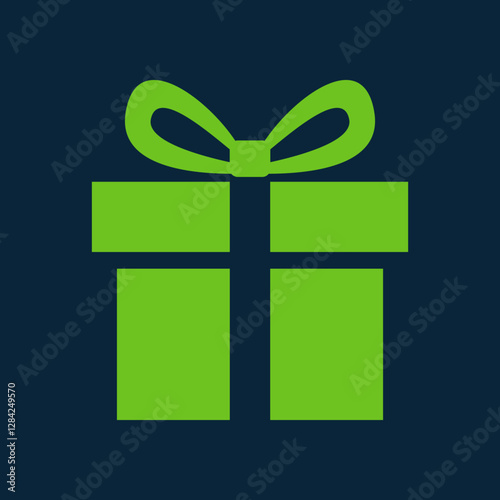 Gift box trendy artwork handsome abstract vector illustration colorful valuable design