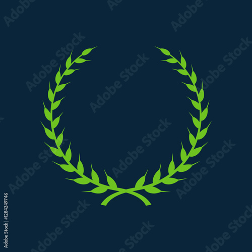 Wreath trendy artwork handsome abstract vector illustration colorful valuable design